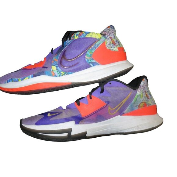 Nike Kyrie Low 5 Jewell Loyd Mural Purple Red Basketball Low Court High Tops 13 - Picture 5 of 11